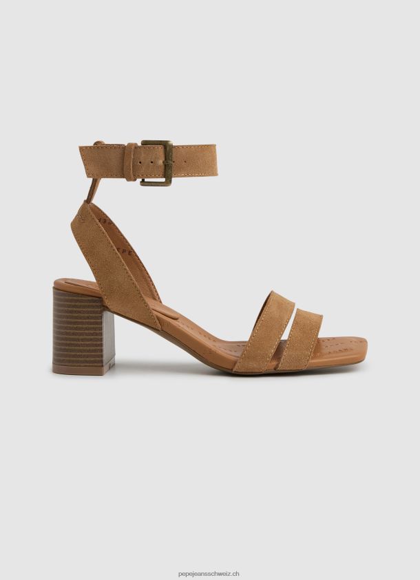 Altea elegante Wildledersandalen Frauen Pepe Jeans Tabak 84XH6T642
