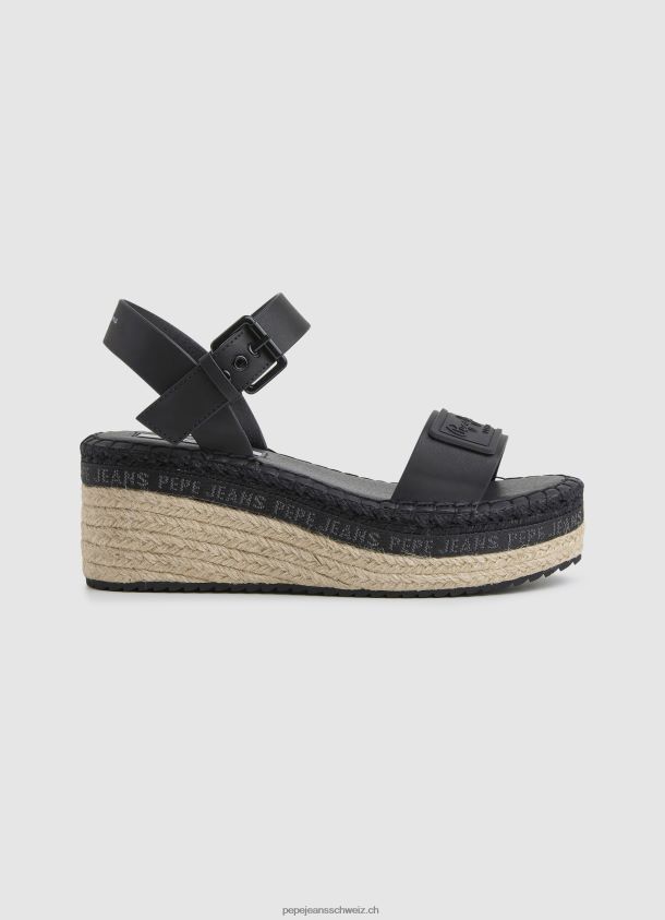 Keilsandalen der Marke Wittney Frauen Pepe Jeans Schwarz 84XH6T643