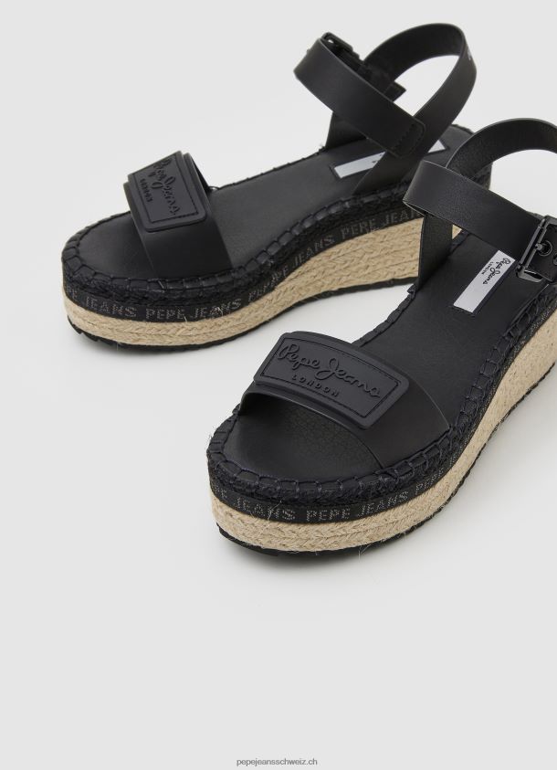Keilsandalen der Marke Wittney Frauen Pepe Jeans Schwarz 84XH6T643