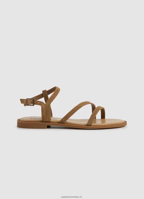 Hayes flache Sandalen aus Folk-Wildleder Frauen Pepe Jeans verstecken 84XH6T668