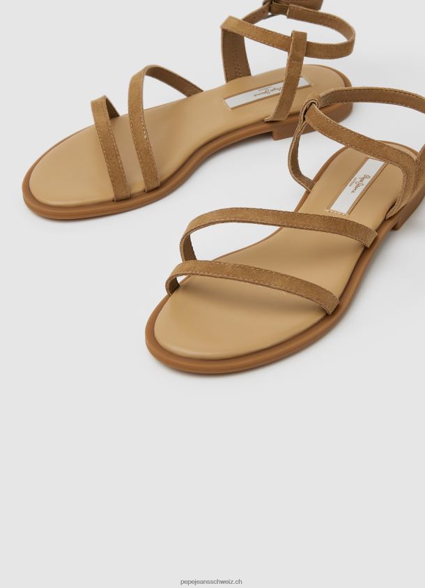 Hayes flache Sandalen aus Folk-Wildleder Frauen Pepe Jeans verstecken 84XH6T668