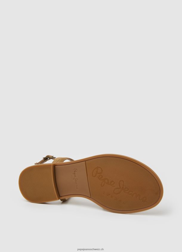 Hayes flache Sandalen aus Folk-Wildleder Frauen Pepe Jeans verstecken 84XH6T668