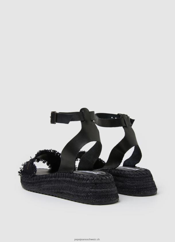 Kate Keilsandalen aus Stoff Frauen Pepe Jeans Schwarz 84XH6T671