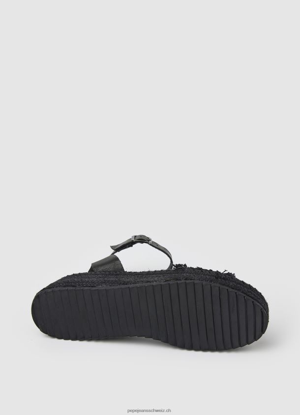 Kate Keilsandalen aus Stoff Frauen Pepe Jeans Schwarz 84XH6T671