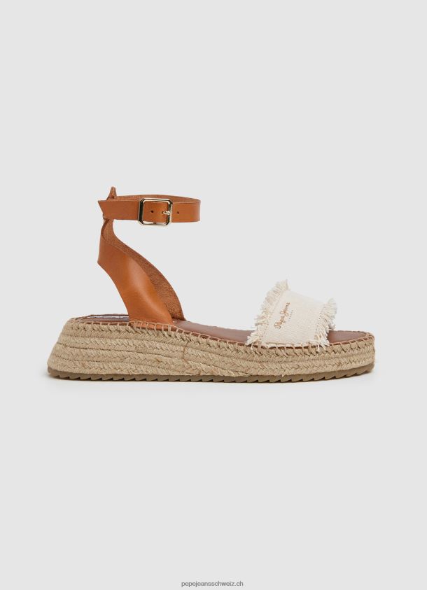 Kate Keilsandalen aus Stoff Frauen Pepe Jeans nicht-gerade weiss 84XH6T678