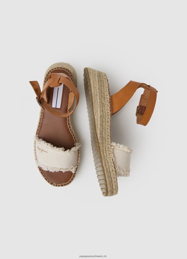 Kate Keilsandalen aus Stoff Frauen Pepe Jeans nicht-gerade weiss 84XH6T678