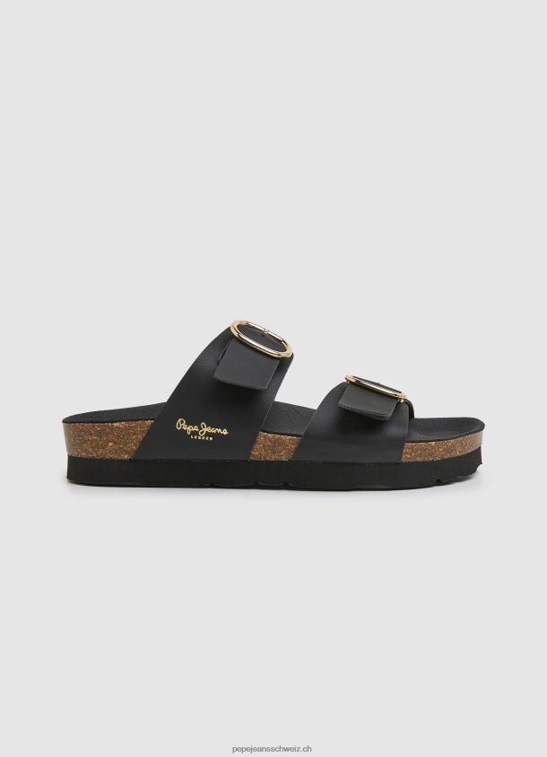 Oban anatomische Sandalen Frauen Pepe Jeans Schwarz 84XH6T653