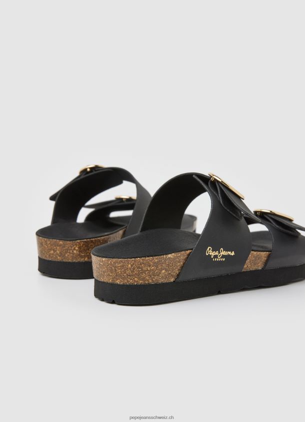 Oban anatomische Sandalen Frauen Pepe Jeans Schwarz 84XH6T653