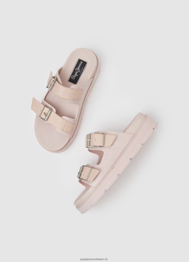 Pola Park Sandalen mit doppelter Schnalle Frauen Pepe Jeans Hell-Pink 84XH6T669