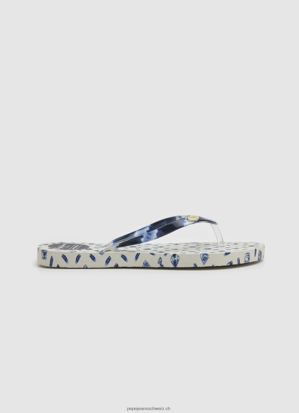 Rake Blue Beach Beach Flip-Flops Frauen Pepe Jeans Mousse 84XH6T699