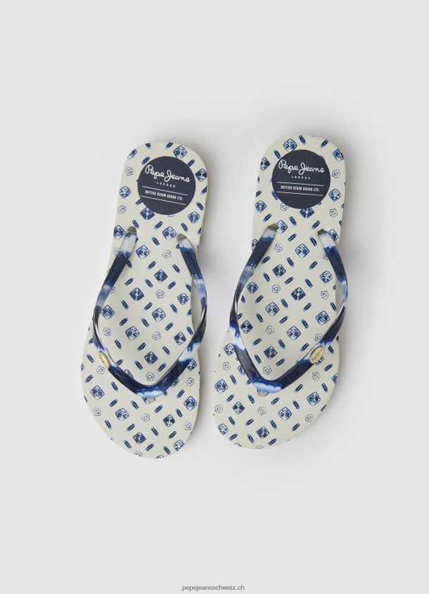 Rake Blue Beach Beach Flip-Flops Frauen Pepe Jeans Mousse 84XH6T699