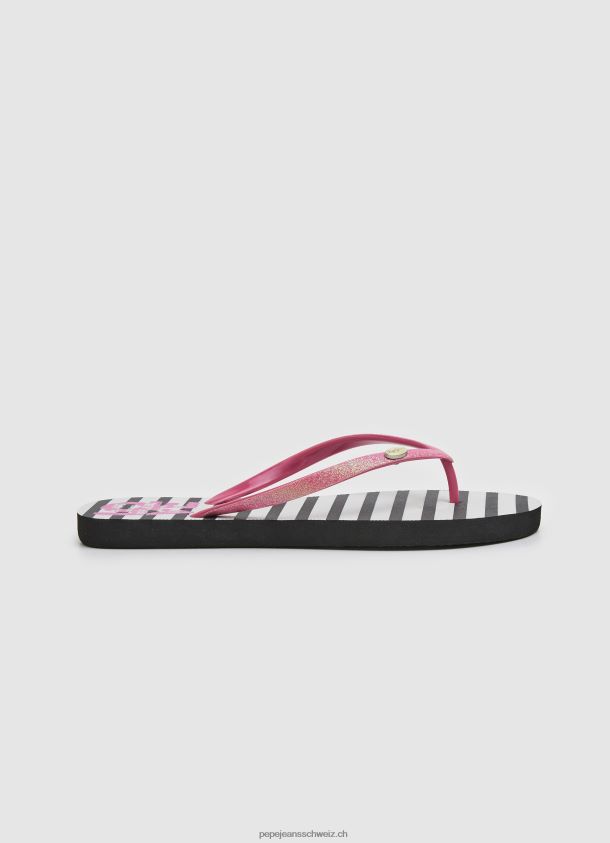 Rake Love Strand-Flip-Flops Frauen Pepe Jeans Schwarz 84XH6T706