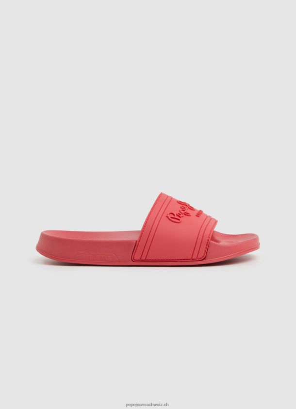 Slider-Logo-Strand-Flip-Flops Frauen Pepe Jeans Koralle 84XH6T684