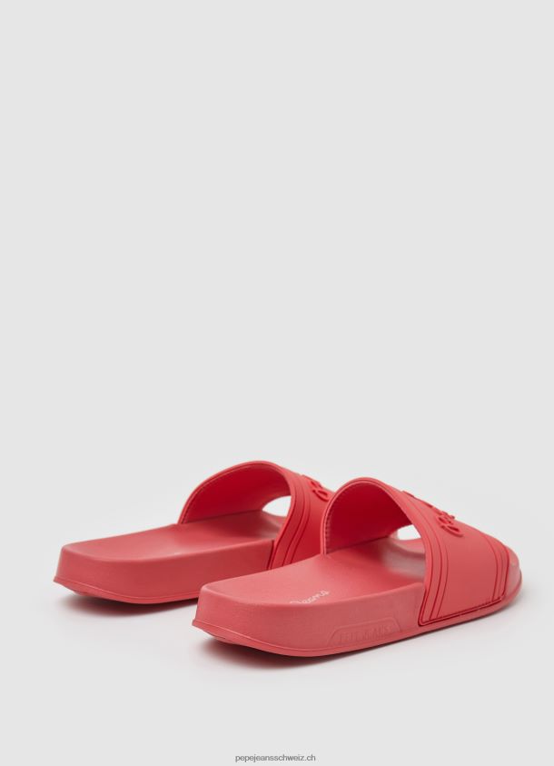 Slider-Logo-Strand-Flip-Flops Frauen Pepe Jeans Koralle 84XH6T684