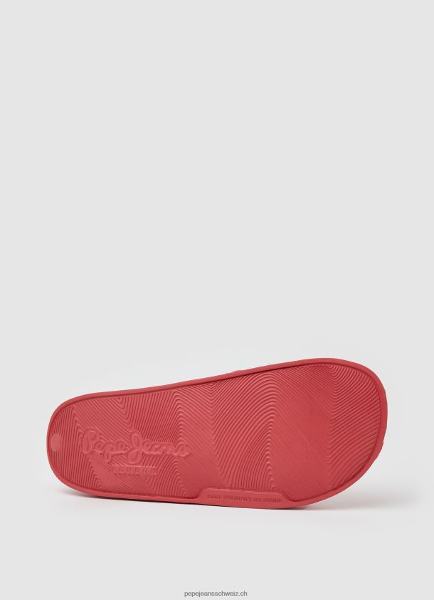 Slider-Logo-Strand-Flip-Flops Frauen Pepe Jeans Koralle 84XH6T684