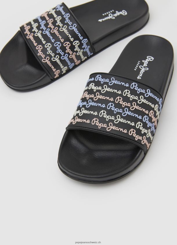 Slider-Set Strand-Flip-Flops Frauen Pepe Jeans Schwarz 84XH6T692