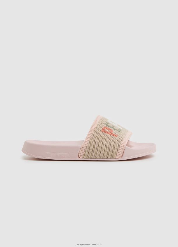 Slider-Strick-Strand-Flip-Flops Frauen Pepe Jeans Hell-Pink 84XH6T693