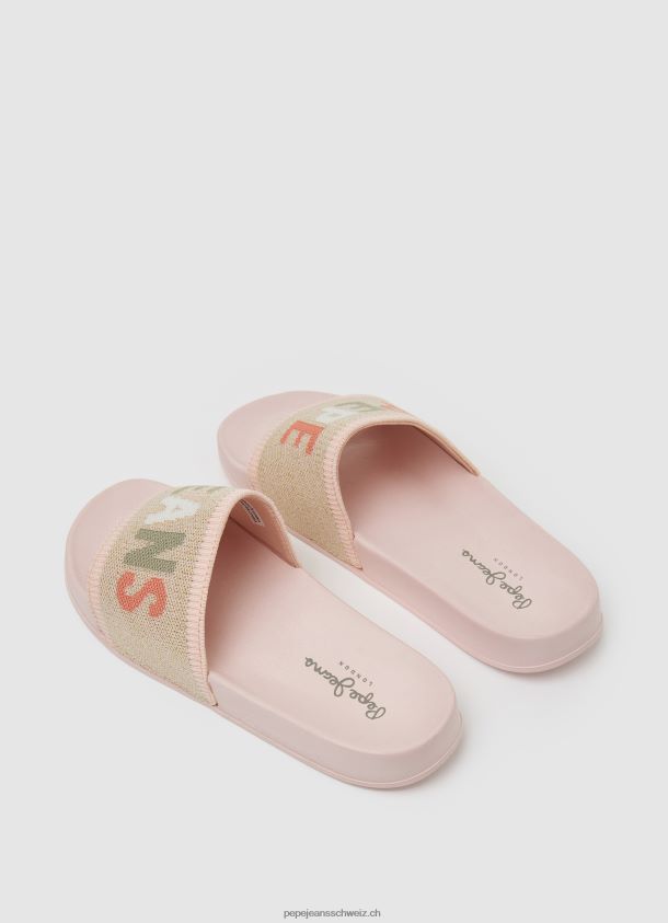 Slider-Strick-Strand-Flip-Flops Frauen Pepe Jeans Hell-Pink 84XH6T693
