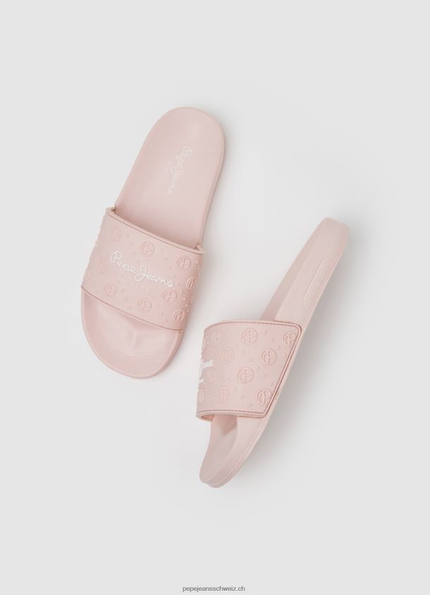 Slider schlichte Strand-Flip-Flops Frauen Pepe Jeans Hell-Pink 84XH6T689
