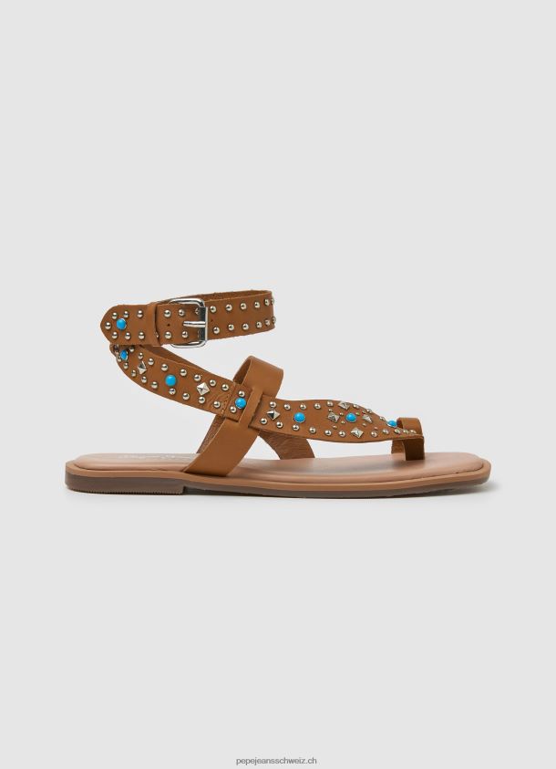 irma Ethno-Ledersandalen Frauen Pepe Jeans bräunen 84XH6T658