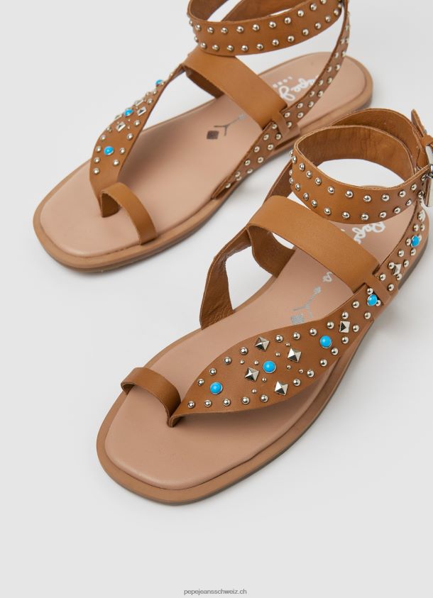 irma Ethno-Ledersandalen Frauen Pepe Jeans bräunen 84XH6T658