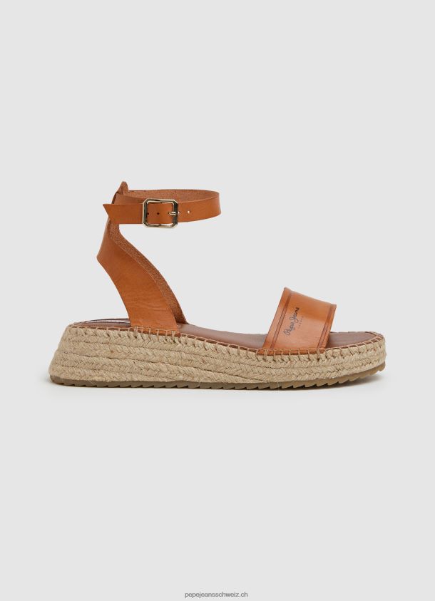 kate geprägte keilsandalen Frauen Pepe Jeans Tabak 84XH6T677
