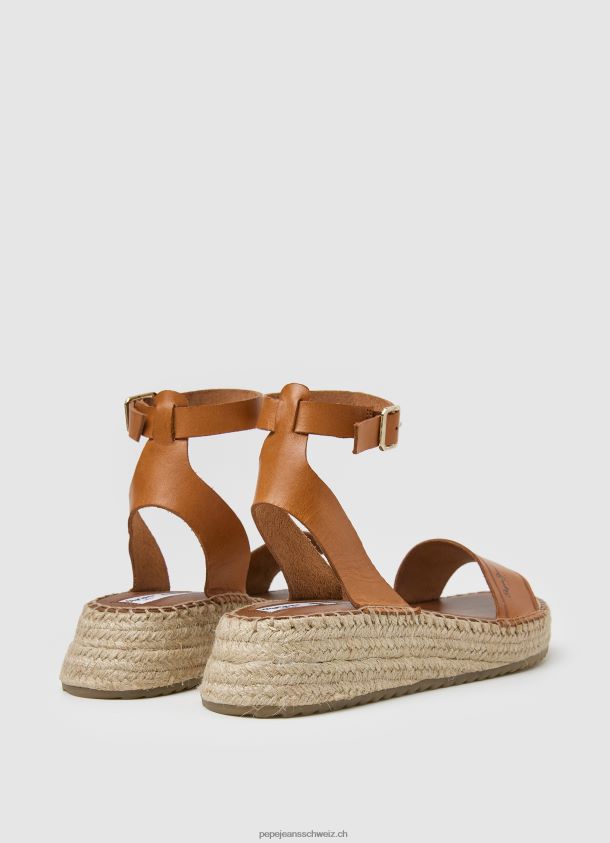 kate geprägte keilsandalen Frauen Pepe Jeans Tabak 84XH6T677