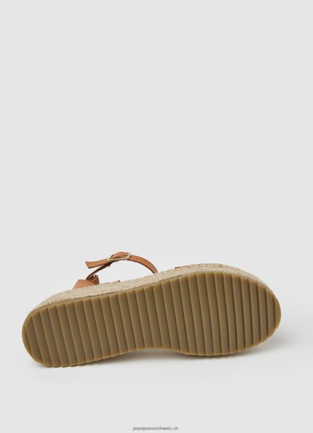 kate geprägte keilsandalen Frauen Pepe Jeans Tabak 84XH6T677