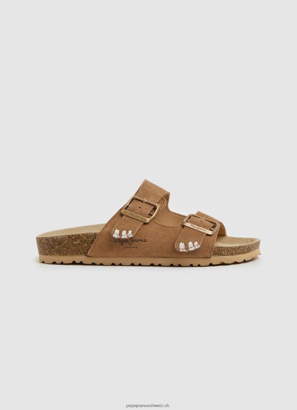 oban ethnische ledersandalen Frauen Pepe Jeans Tabak 84XH6T673