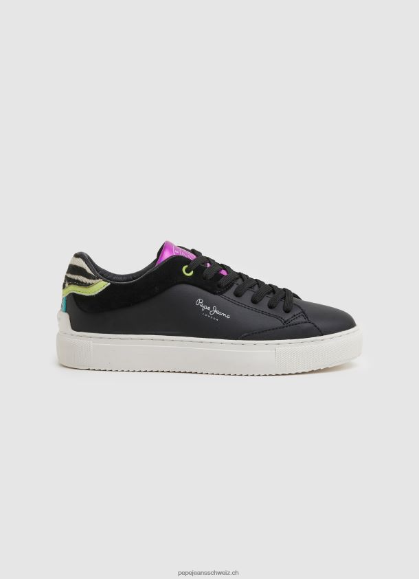 Adams Ari Basic Turnschuhe Frauen Pepe Jeans Schwarz 84XH6T613