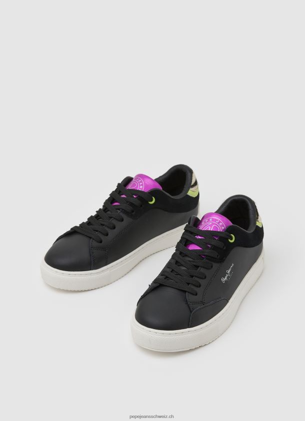 Adams Ari Basic Turnschuhe Frauen Pepe Jeans Schwarz 84XH6T613