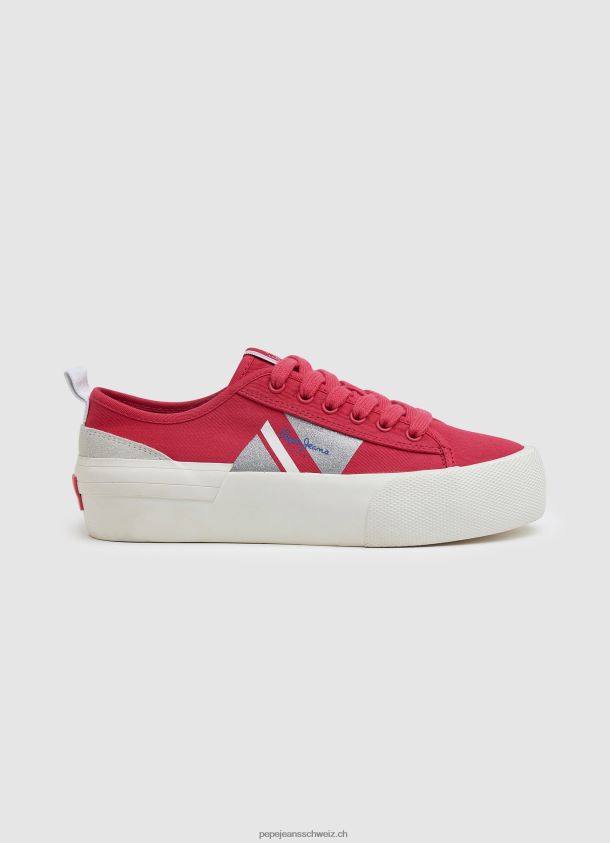 Allen Flag vulkanisierte Turnschuhe Frauen Pepe Jeans Fresa 84XH6T628