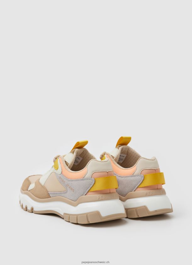 Banksy Loom kombinierte Turnschuhe Frauen Pepe Jeans heller Pfirsich 84XH6T580