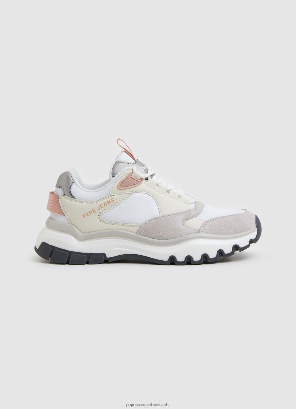 Banksy schlicht kombinierte Turnschuhe Frauen Pepe Jeans Weiss 84XH6T581