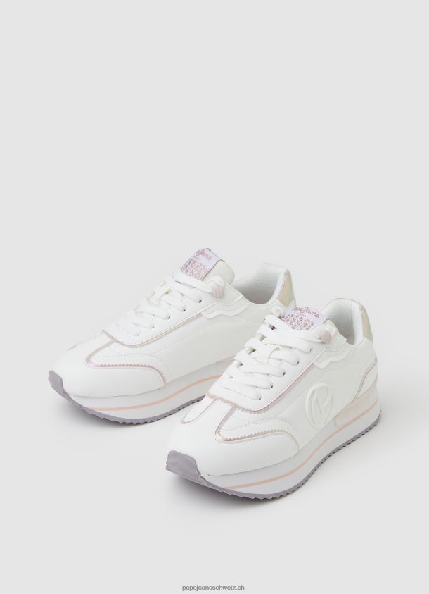 Basic-Sneaker mit Rusper-Charme Frauen Pepe Jeans Weiss 84XH6T599