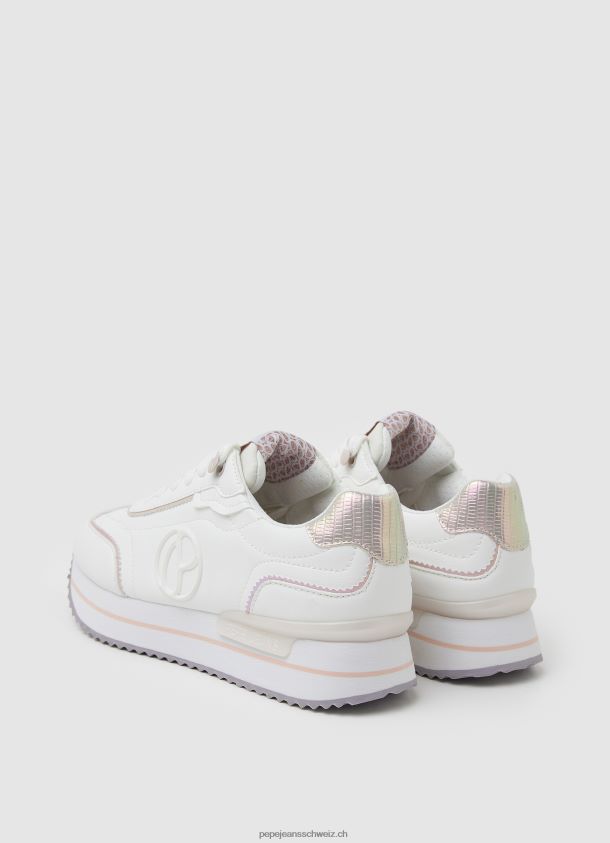 Basic-Sneaker mit Rusper-Charme Frauen Pepe Jeans Weiss 84XH6T599