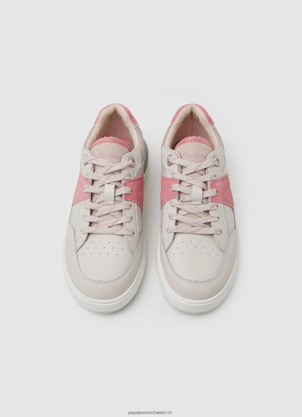 Baxter-Farben kombinierte Turnschuhe Frauen Pepe Jeans heller Pfirsich 84XH6T603
