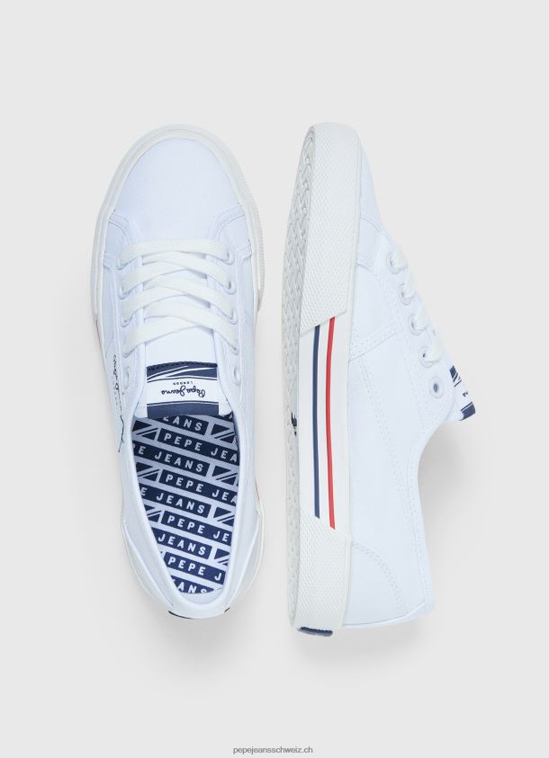 Brady Basic-Sneaker Frauen Pepe Jeans Weiss 84XH6T636