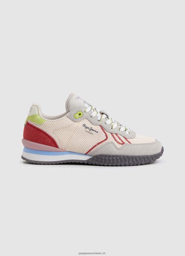 Holland-Mesh-Laufschuhe Frauen Pepe Jeans rosa 84XH6T604