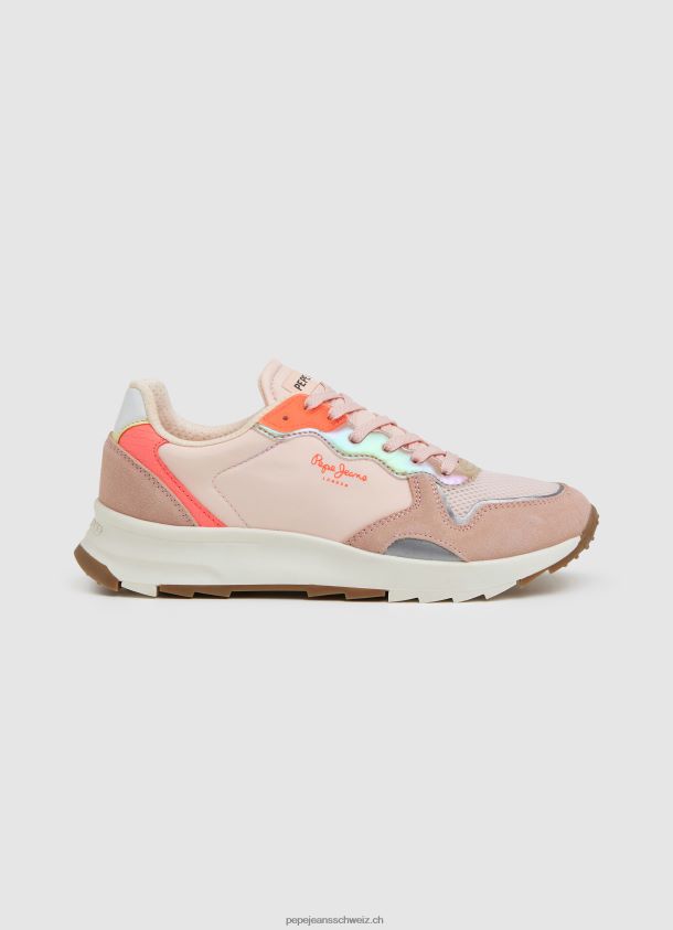 Joy Star weiche kombinierte Turnschuhe Frauen Pepe Jeans lila rosa 84XH6T582
