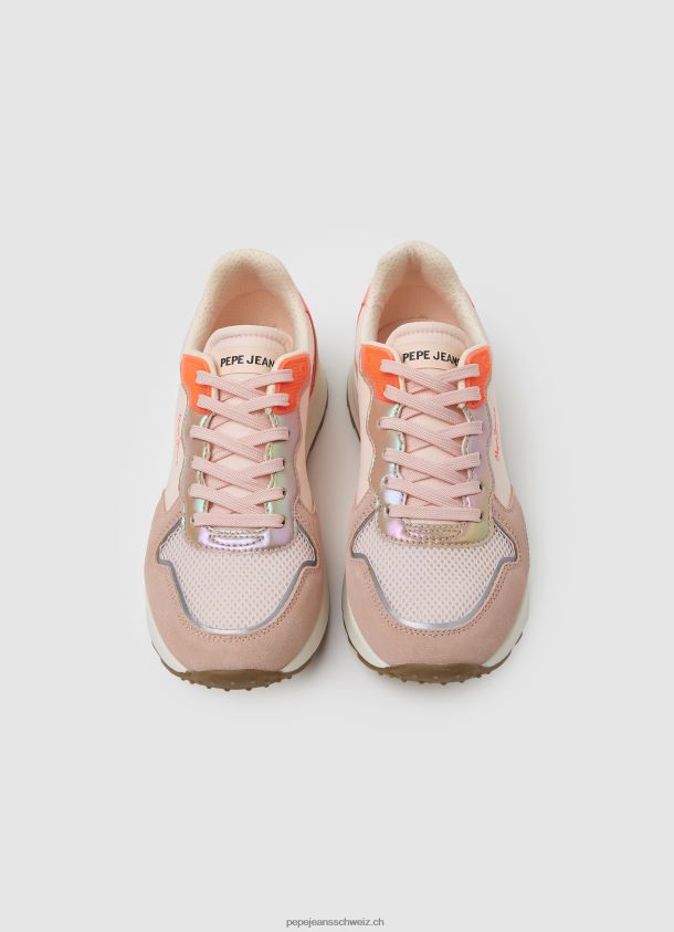 Joy Star weiche kombinierte Turnschuhe Frauen Pepe Jeans lila rosa 84XH6T582