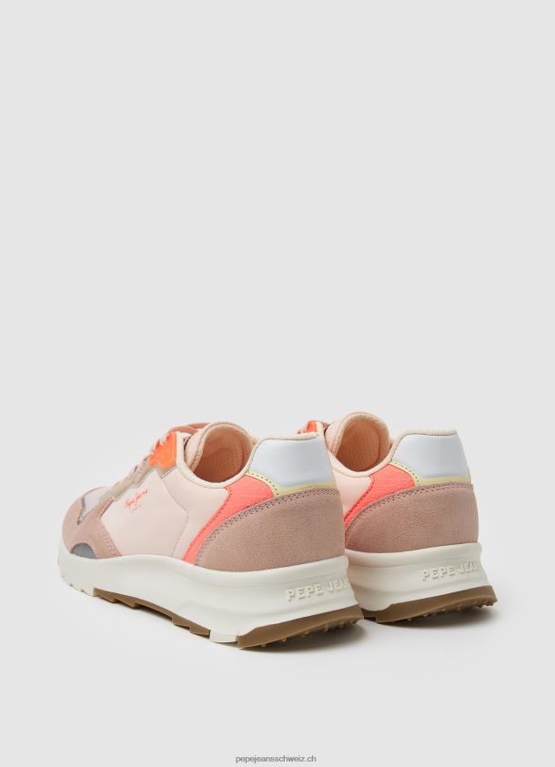 Joy Star weiche kombinierte Turnschuhe Frauen Pepe Jeans lila rosa 84XH6T582