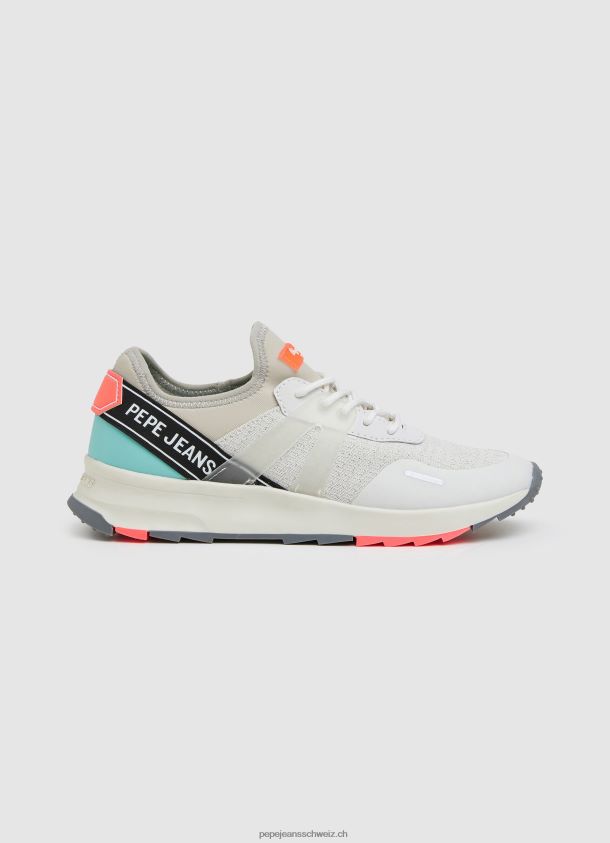 Joy Tech technische Sommer-Sneaker Frauen Pepe Jeans Weiss 84XH6T606