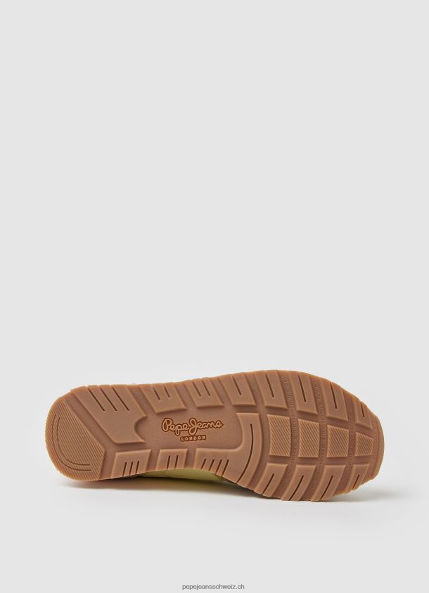 Kombinierte Sneaker mit Brit-Print Frauen Pepe Jeans Sonnenaufgang 84XH6T617