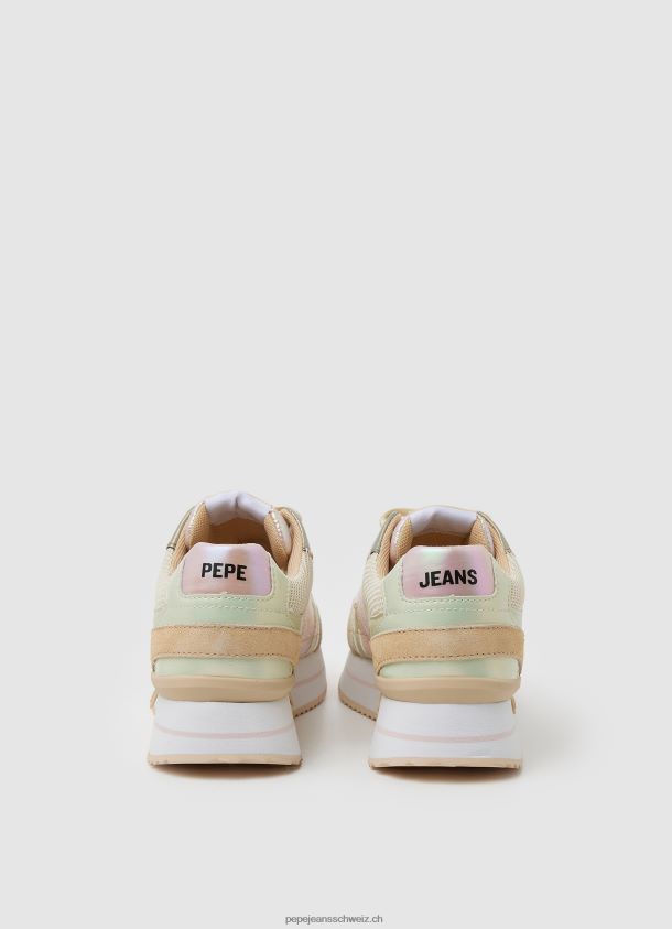Kombinierte Turnschuhe aus Rusper-Perle Frauen Pepe Jeans nackt 84XH6T597