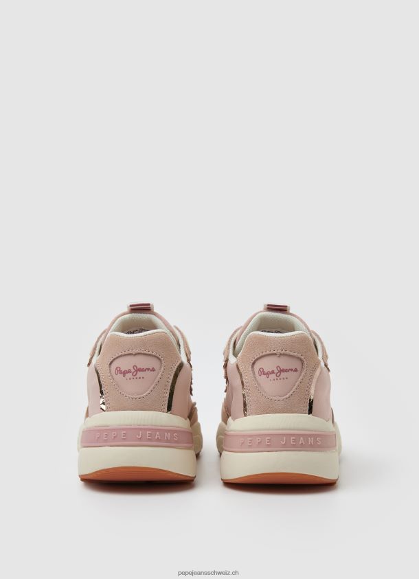 Kombinierte Turnschuhe mit Pfeillicht Frauen Pepe Jeans Rosa 84XH6T601