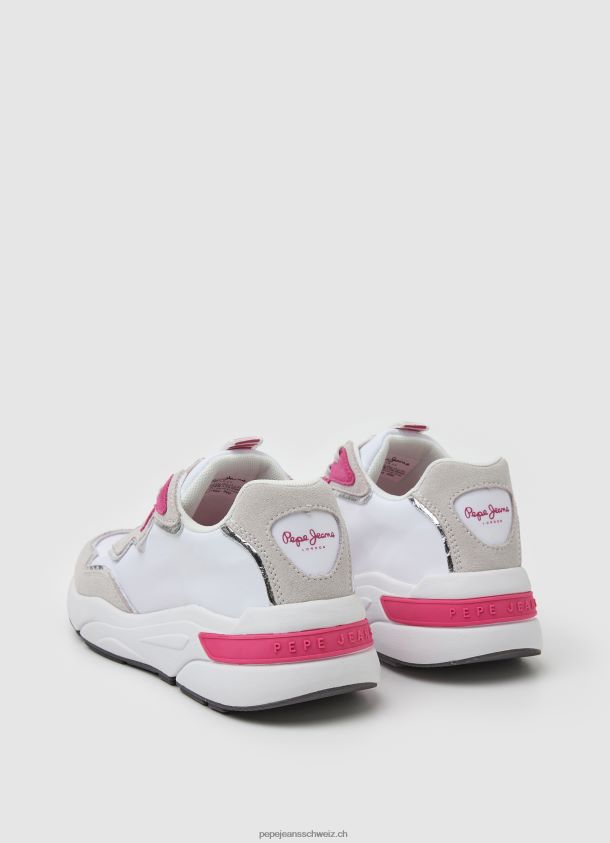 Kombinierte Turnschuhe mit Pfeillicht Frauen Pepe Jeans Weiss 84XH6T602
