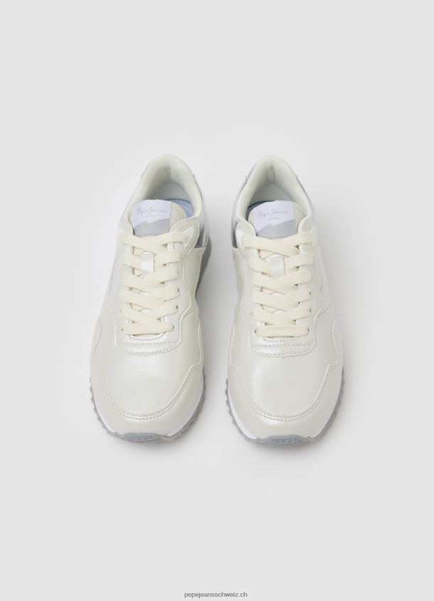 London Teil kombinierte Turnschuhe Frauen Pepe Jeans Fabrik weiß 84XH6T588