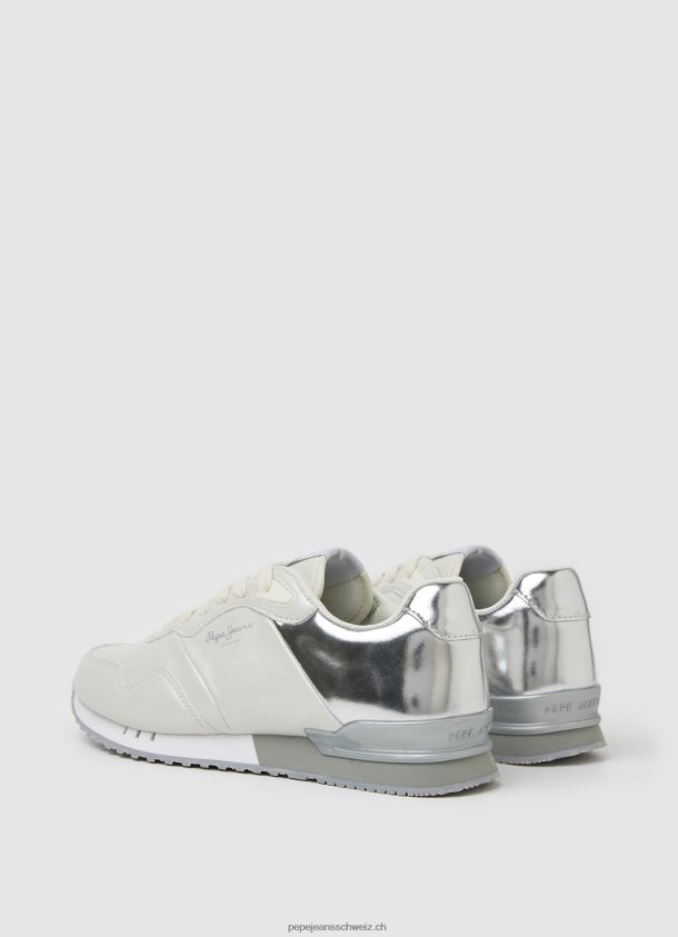 London Teil kombinierte Turnschuhe Frauen Pepe Jeans Fabrik weiß 84XH6T588