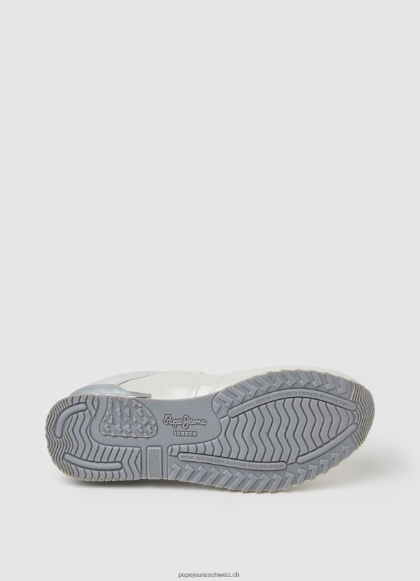 London Teil kombinierte Turnschuhe Frauen Pepe Jeans Fabrik weiß 84XH6T588